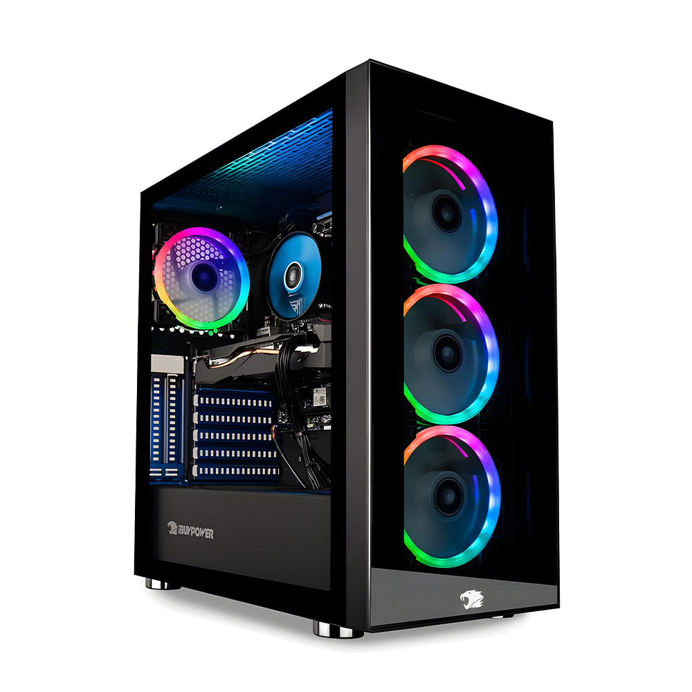 iBUYPOWER Gaming PC Computer Desktop Element MR 9320 (Intel i7-10700F 2.9GHz, NVIDIA GTX 1660 Ti 6GB, 16GB DDR4 RAM, 240GB SSD, 1TB HDD, Wi-Fi Ready, Windows 10 Home) , Black